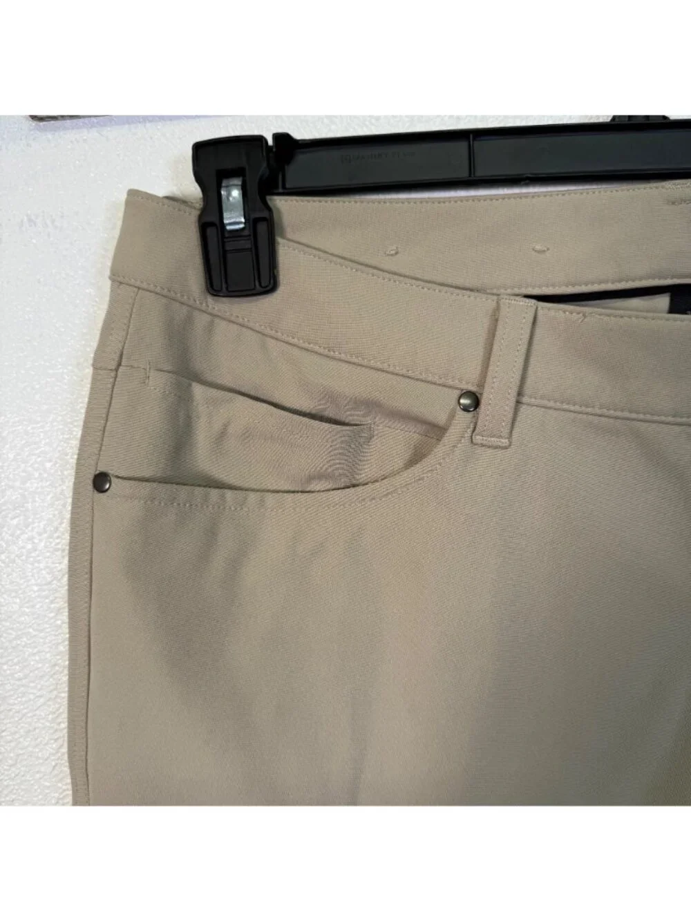 Lululemon  Mens ABC Classic-Fit 5Pkt Pant 34X31 Beige Khaki Warpstreme Preppy